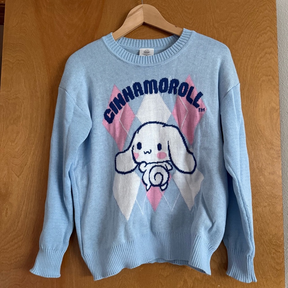 Sanrio Cinnamoroll Light Blue Sweater